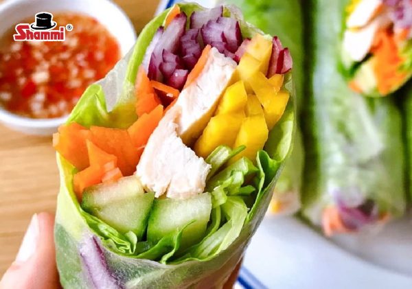 Bánh tráng gỏi cuốn low carb