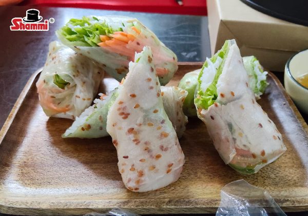 Bánh tráng mè cuốn Phan Rang