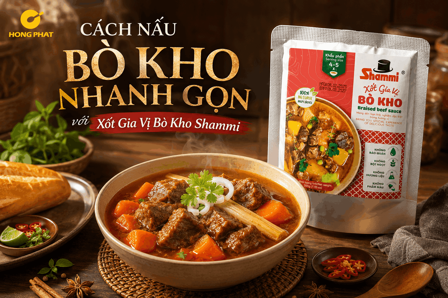Cách nấu bò kho nhanh gọn